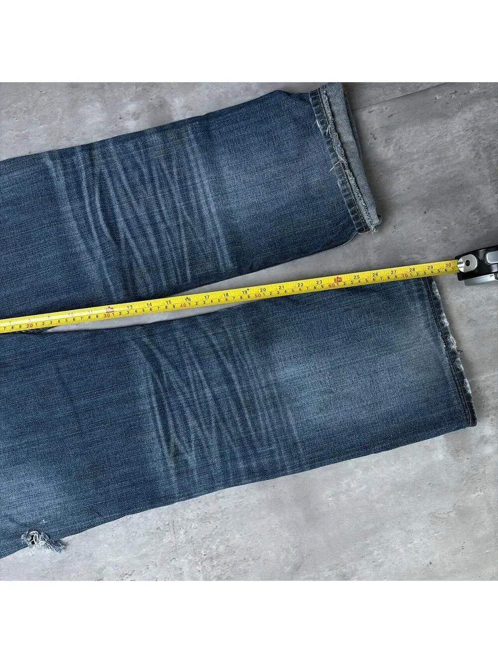 Y2K True Religion Grunge Distressed Baggy Skater Denim Jeans